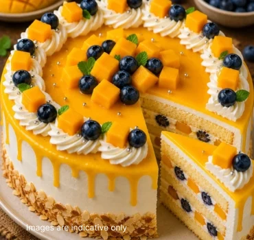 Mango Blueberry Cake