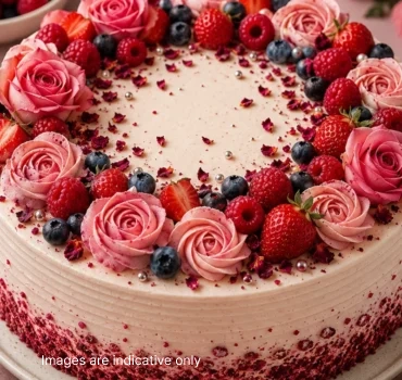 Rose And Berry Cake