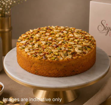 Saffron Dry Fruit Cake