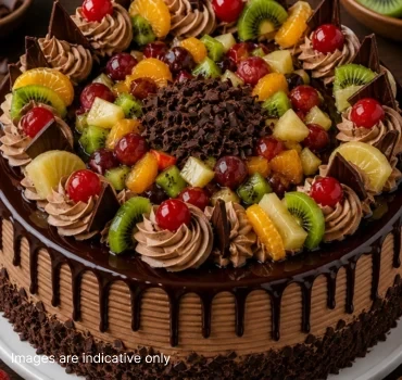 Choco Fruit Cream Cake