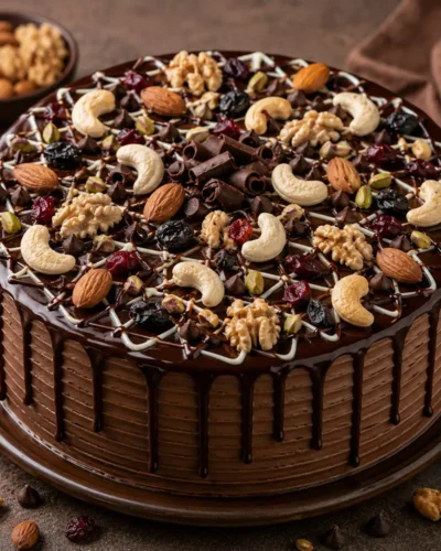 Choco Mix-dry Fruits Cake